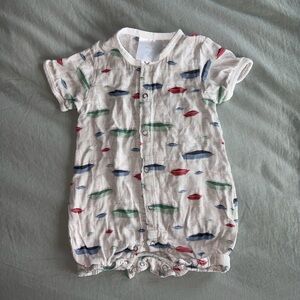 Bamboo boat Patterned Kids One Piece